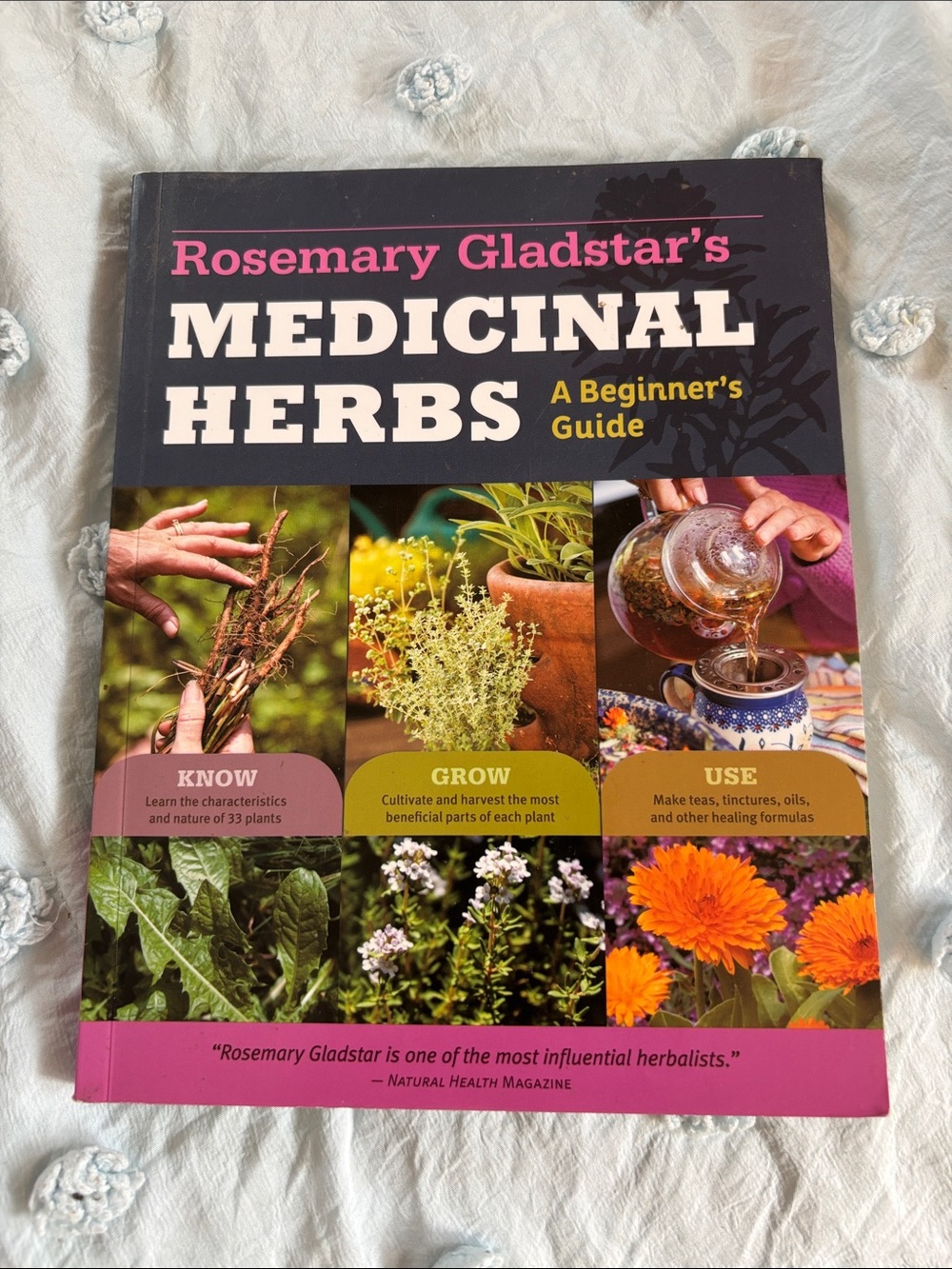 Rosemary Gladstar’s Medicinal Herbs — Beginner’s Guide (Pink & Black Cover)